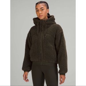 LULULEMON Reversible Fleece Jacket Dark Olive 6